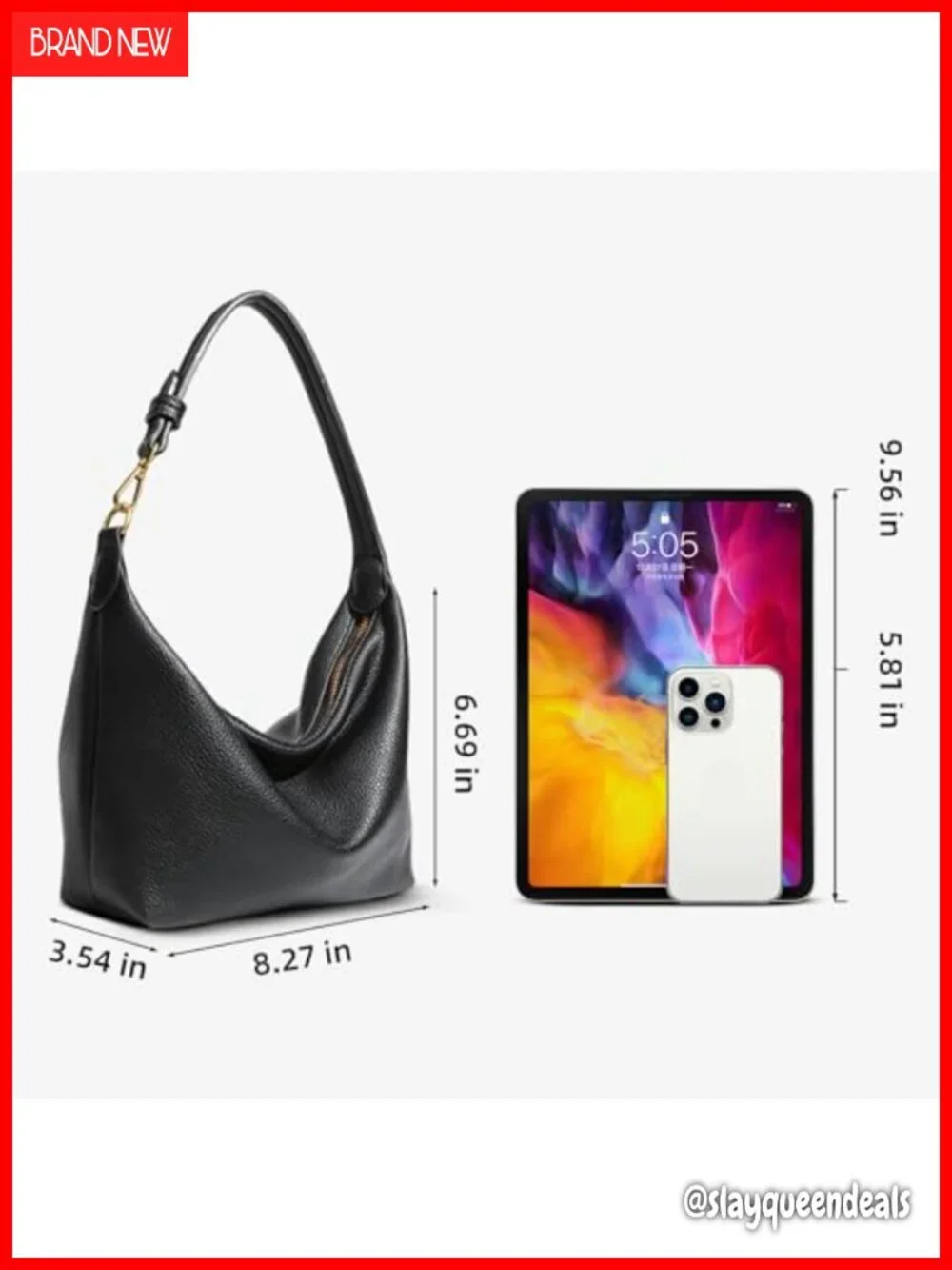 Small Hobo Bag Women Soft PU Leather Shoulder Purse Slouchy Trendy